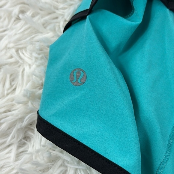 Lululemon Run: Speed Short *4-way Stretch Blue Tropics / Burlap Texture Black - Picture 5 of 6